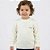 Blusa Lisa Tricô Kids Decote Redondo Off White Pérola - Imagem 1