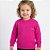 Blusa Lisa Tricô Kids Decote Redondo Rosa Flash - Imagem 1