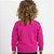 Blusa Lisa Tricô Kids Decote Redondo Rosa Flash - Imagem 2