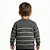 Blusa Listras Tricô Kids Decote Redondo Cinza Escuro - Imagem 2