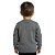Blusa Listras Tricô Kids Decote Redondo Cinza Escuro - Imagem 2