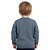 Blusa Trançada Tricô Kids Decote Redondo Azul Petroléo - Imagem 2