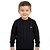 Blusa Trançada Tricô Kids Decote Redondo Preto - Imagem 1