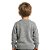 Blusa Trançada Tricô Kids Decote Redondo Cinza Claro - Imagem 2