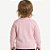 Blusa Trançada Tricô Kids Raglan Rosa Bebê - Imagem 2