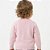 Blusa Coração e Tranças Tricô Kids Raglan Rosa Claro - Imagem 2
