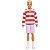 Boneco Ken Mattel Fashionista Camisa Listrada Vermelho - Imagem 3
