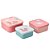 Kit Com 3 Potes Buba Cloudy Rosa - Imagem 2