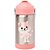 Copo Térmico Buba Parede Dupla Com Canudo Zoo Gato Rosa - Imagem 2