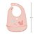 Babador Em Silicone Buba Pega Migalhas Cloudy Esquilo Rosa - Imagem 4