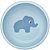 Bowl Em Silicone Buba Com Ventosa Cloudy Elefante Azul - Imagem 1