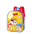 Mochila de Costas Luxcel Turma da Mônica Petit Amarelo - Imagem 3