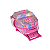 Mochila de Rodinhas Com Alça Luxcel Barbie Metalizada Pink - Imagem 3
