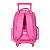 Mochila de Rodinhas Com Alça Luxcel Barbie Metalizada Pink - Imagem 6