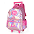 Mochila de Rodinhas Com Alça Luxcel Barbie Metalizada Pink - Imagem 2
