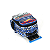 Mochila de Rodinhas Com Alça Luxcel Hot Wheels Champion Azul - Imagem 5