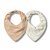 Kit Com 2 Babadores Hug Bandana Sonhos No Campo Bege - Imagem 1