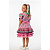 Vestido Junino Bambolê Floral Com Babados Rosa - Imagem 2