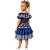 Vestido Junino Bambolê Ciganinha Floral Sem Calção Azul - Imagem 3