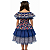 Vestido Junino Bambolê Ciganinha Floral Sem Calção Azul - Imagem 2