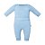 Conjunto de Body Hug Longo Com Calça Culote Azul - Imagem 1