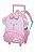 Mochila de Rodinhas Lilica Ripilica Com Alça Happy Sky Rosa - Imagem 1