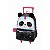 Mochila de Rodinhas Pacific Com Alça Pack Me Panda Preto - Imagem 1