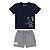 Conjunto Curto Tigor T Tigre Camiseta e Bermuda Supply Azul - Imagem 1