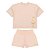 Conjunto Curto Lilica Ripilica Blusa e Short Fun Kids Coral - Imagem 1