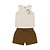 Conjunto Curto Lilica Ripilica Regata e Short Marrom - Imagem 1