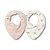 Kit Com 2 Babadores Hug Bandana Chá Da Tarde Rosa Pêssego - Imagem 1