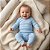 Conjunto de Body Hug Longo de Inverno Fleece Luxo Azul - Imagem 1
