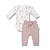 Conjunto de Body Hug Longo Calça Clochard Rosa Pêssego - Imagem 3