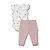 Conjunto de Body Hug Curto Babado Calça Quarto de Sofia Rosa - Imagem 3