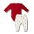 Conjunto de Body Hug Longo Calça Picnic Da Olívia Vermelho - Imagem 4