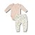 Conjunto de Body Hug Longo Calça Chá Da Tarde Rosa Pêssego - Imagem 4