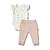 Conjunto de Body Hug Curto Babado Calça Chá Da Tarde Rosa - Imagem 3