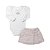 Conjunto Lilica Ripilica Grow Up Shorts Saia Petit Creme - Imagem 1
