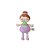 Boneca Metoo Mini Com Caixa Angela Frutas Uvinha 20cm Lilás - Imagem 1