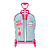 Mochila de Rodinhas 3D Maxtoy Barbie Boneca Rosa - Imagem 3