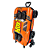 Mochila de Rodinhas 3D Maxtoy HW Night Shifter Laranja - Imagem 2