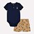 Conjunto Body e Bermuda Milon Trenzinho Azul Marinho - Imagem 1