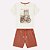 Conjunto Camiseta e Bermuda Milon City Tour Bege e Laranja - Imagem 1