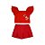 Conjunto Lilica Ripilica Curto Voil Flamê Vermelho - Imagem 1