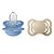 Kit Duas Chupetas Bibs Supreme Silicone Tam 1 Baunilha Azul - Imagem 2
