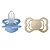 Kit Duas Chupetas Bibs Supreme Silicone Tam 2 Baunilha Azul - Imagem 2