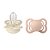 Kit Duas Chupetas Bibs Supreme Silicone Tam 2 Areia Rose - Imagem 1