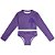 Conjunto Lilica Ripilica Cropped Manga Raglan Roxo - Imagem 1