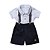 Conjunto Curto Tigor T Tigre Deep Blue Branco - Imagem 1