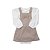 Jardineira Salopete Lilica Ripilica Grow Up Thermo Creme - Imagem 1